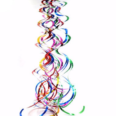 Hanging Metallic Swirls for Baby Shower Party
