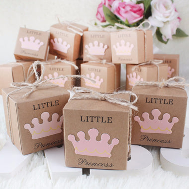 Party Supplies Brown Paper Candy Boxes