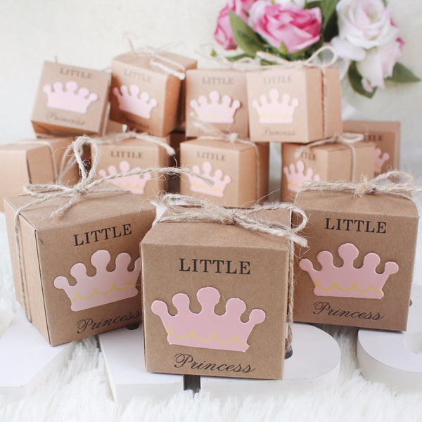 Party Supplies Brown Paper Candy Boxes