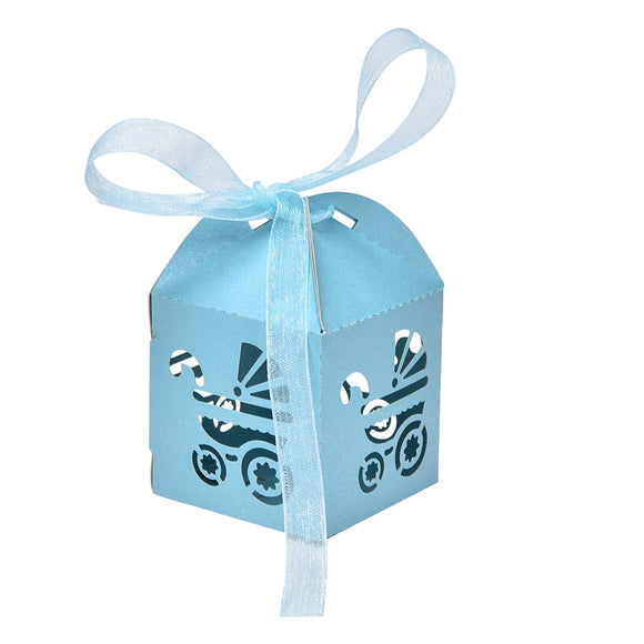 Baby Carriage Cut-Out Party Favor Box