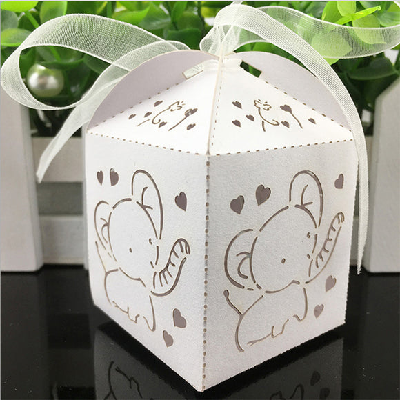 Baby Elephant Party Favors Box