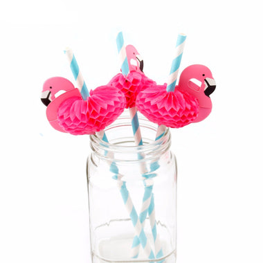 Flamingo Paper Straws
