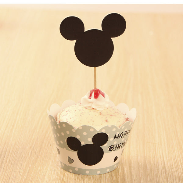 Shadow Mickey Cake Toppers