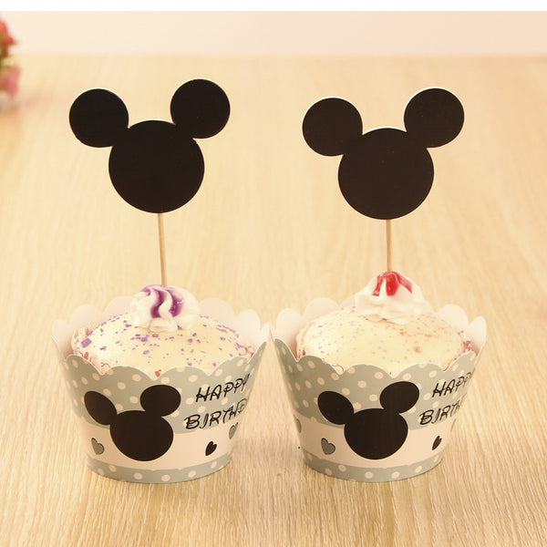 Shadow Mickey Cake Toppers