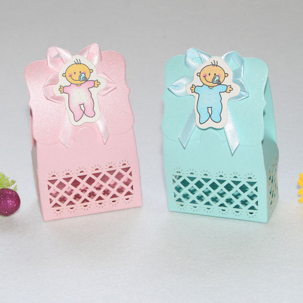 Cute Baby Shower Paper Party Favor Box