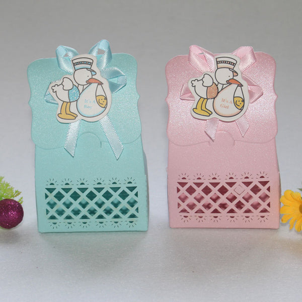 Cute Baby Shower Paper Party Favor Box