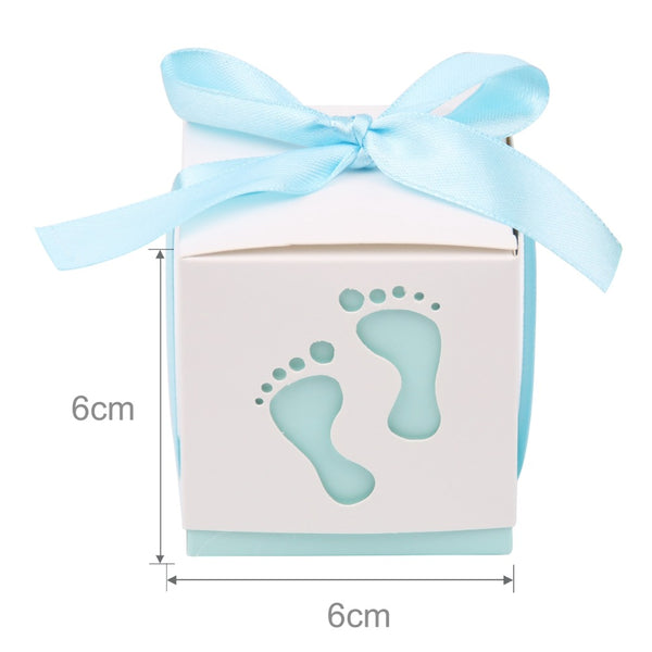 Baby Footprints & Carriage Party Favor Box