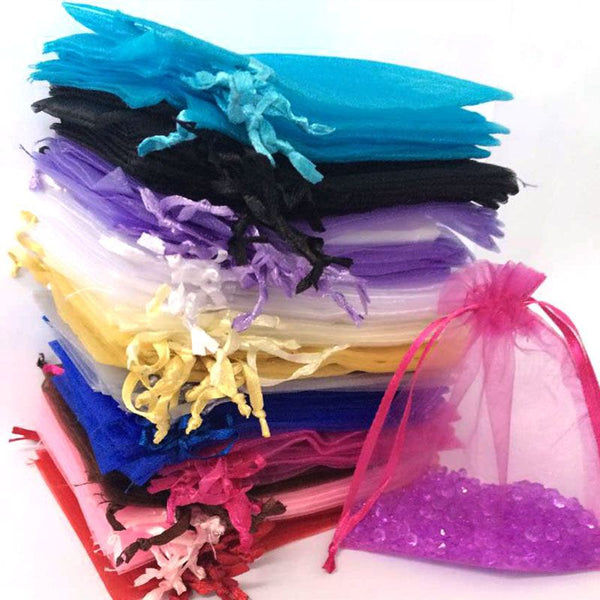Simple See-Through Fabric Party Favors Bag