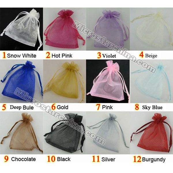 Simple See-Through Fabric Party Favors Bag