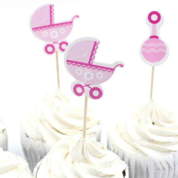 Cute Baby Wagon Cake Toppers