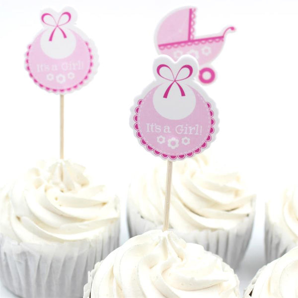 Cute Baby Wagon Cake Toppers