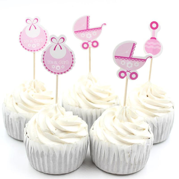Cute Baby Wagon Cake Toppers