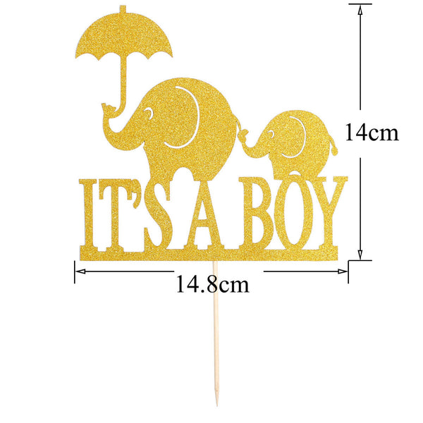 Elephant Cake Topper for Baby Shower Celebration