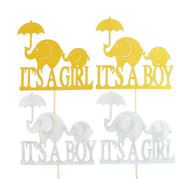 Elephant Cake Topper for Baby Shower Celebration