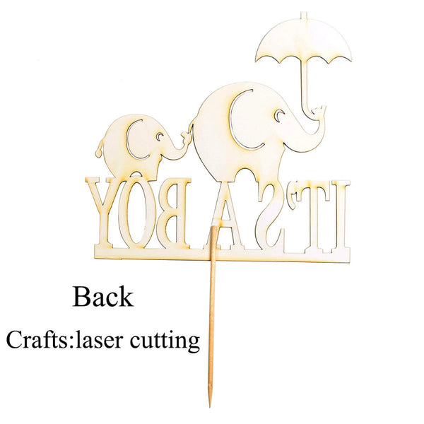 Elephant Cake Topper for Baby Shower Celebration