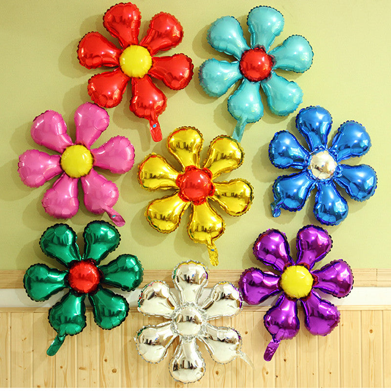 Aluminum Foil Flower Balloons for Party Decors - Baby Welcome Zone