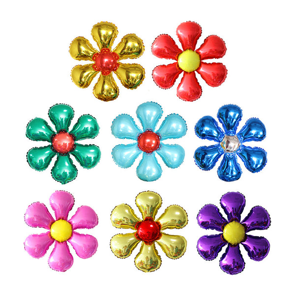 Aluminum Foil Flower Balloons for Party Decors