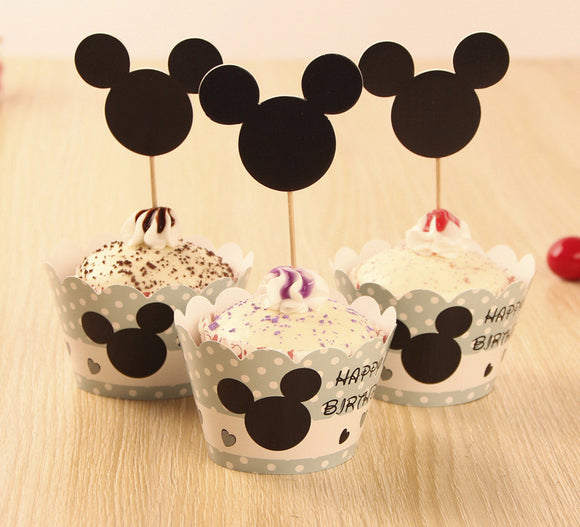 Shadow Mickey Cake Toppers