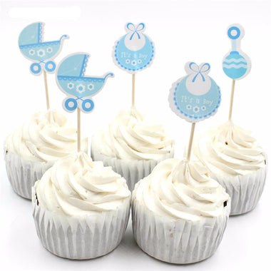 Cute Baby Wagon Cake Toppers
