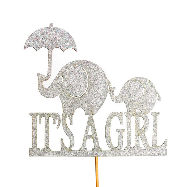 Elephant Cake Topper for Baby Shower Celebration